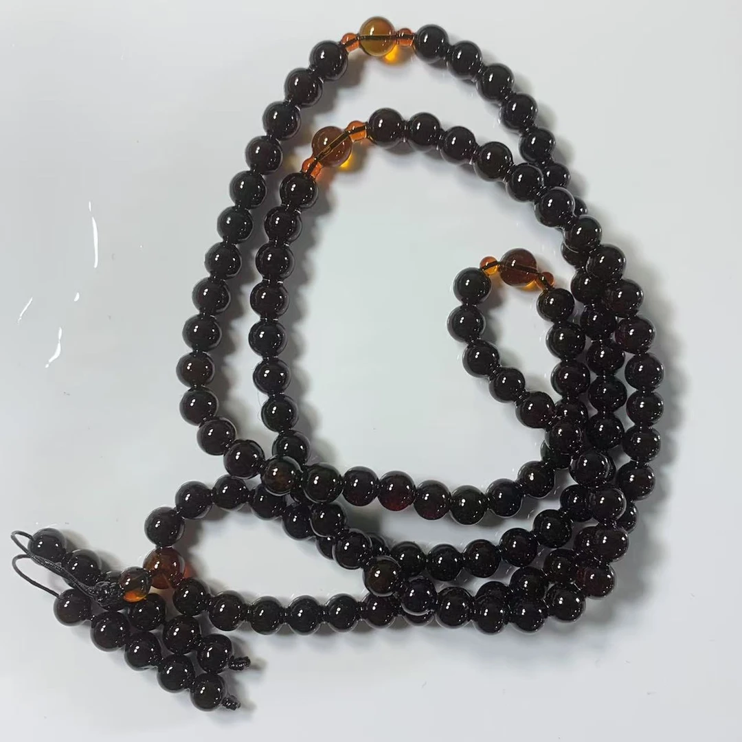 天然缅甸琥珀项链