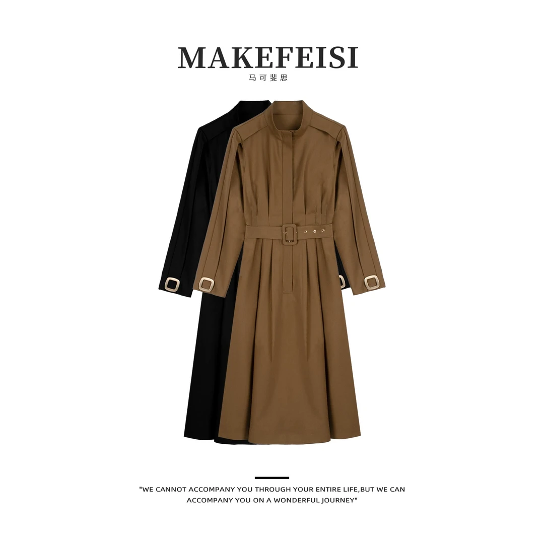 气质法式优雅轻奢名媛风立裁连衣裙LYQ438