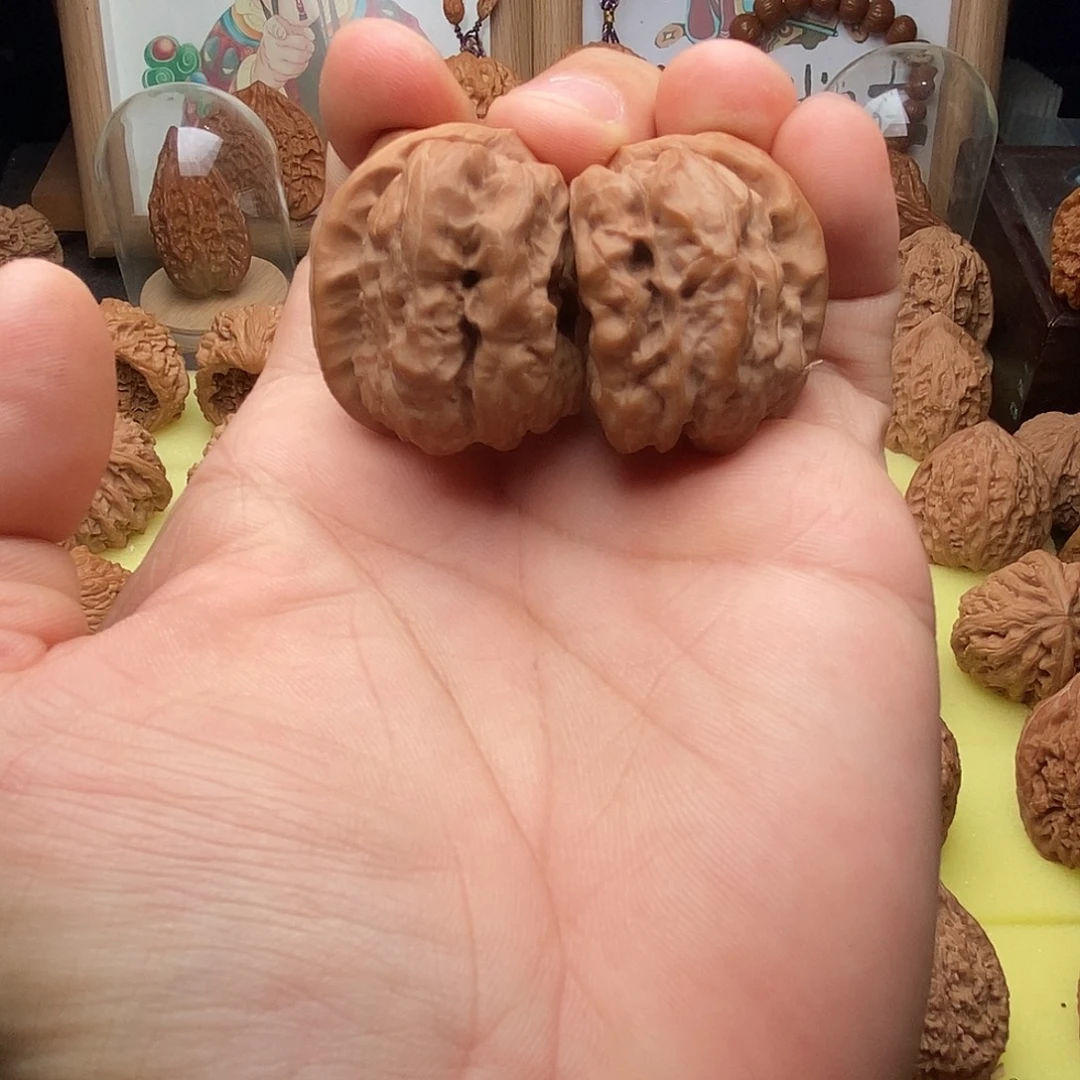 文玩核桃把件蛤嘛头半壁56