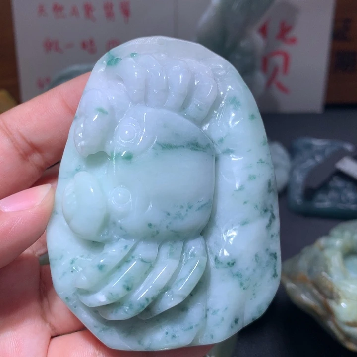 翡翠未镶嵌颈饰保真天然A货翡翠