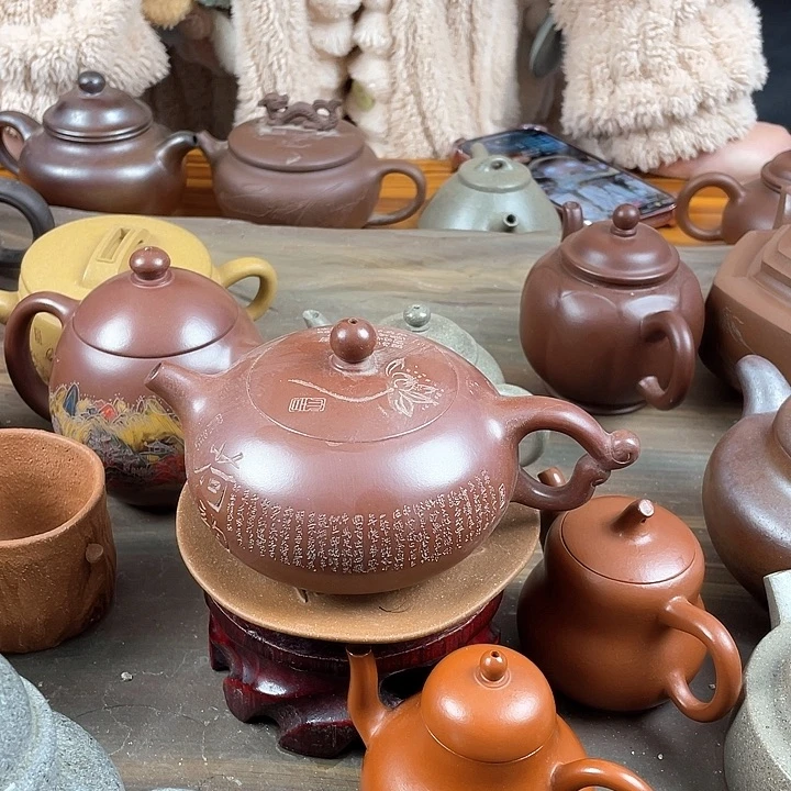 紫砂茶壶处理一把