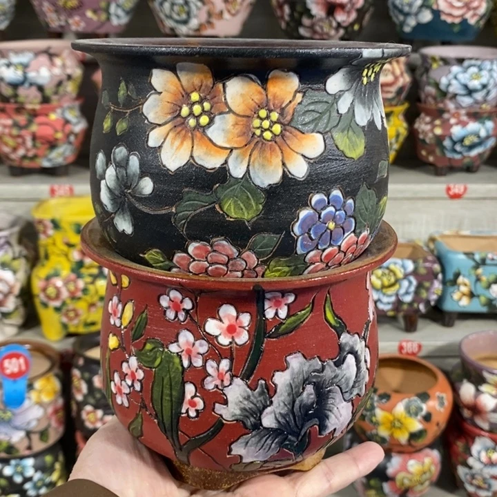 景德镇精品暮年美盆特价