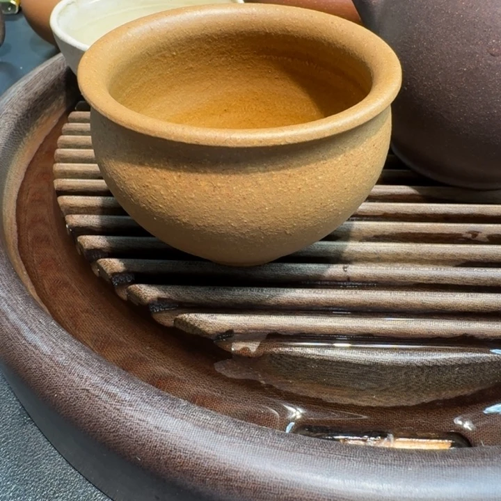 茶杯紫砂葵黄段无依靠130cc