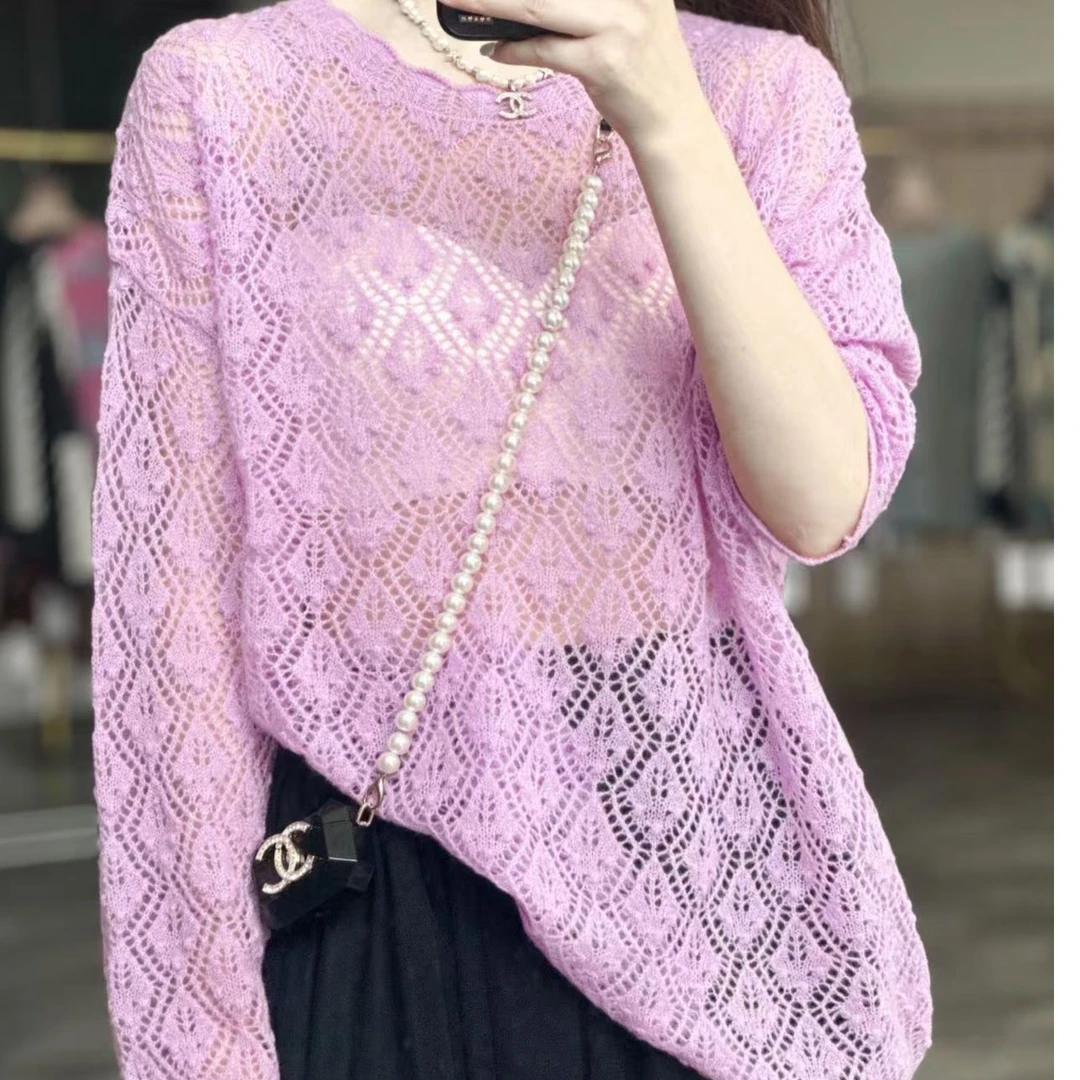 【集合GP1号7/30日】【卡诗米羊绒】潮牌时尚100山羊绒女款针织上衣