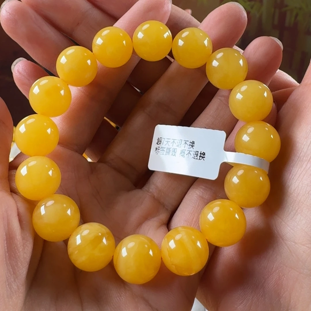 蜜蜡毛衣链未镶嵌