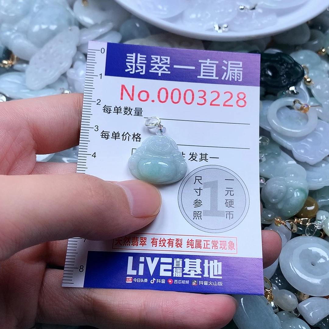 翡翠未镶嵌颈饰3228