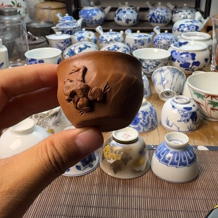 青花瓷器杯子茶具