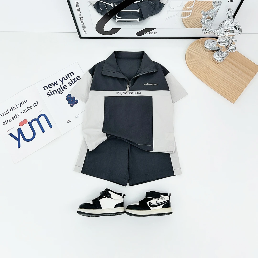 儿童夏装套装夏季2025新款男童短袖两件套 BQ25719Z 悠悠童话童装