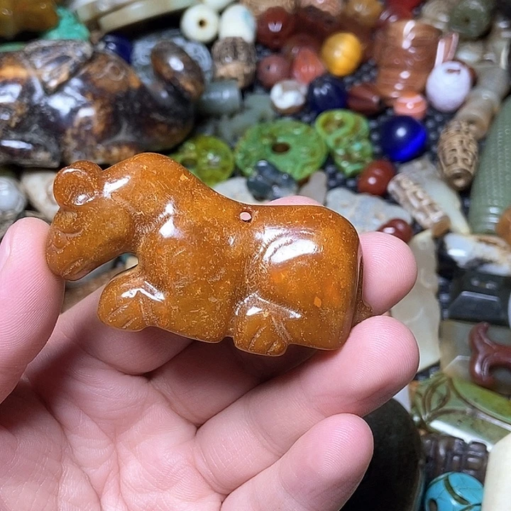 和田玉未镶嵌颈饰20