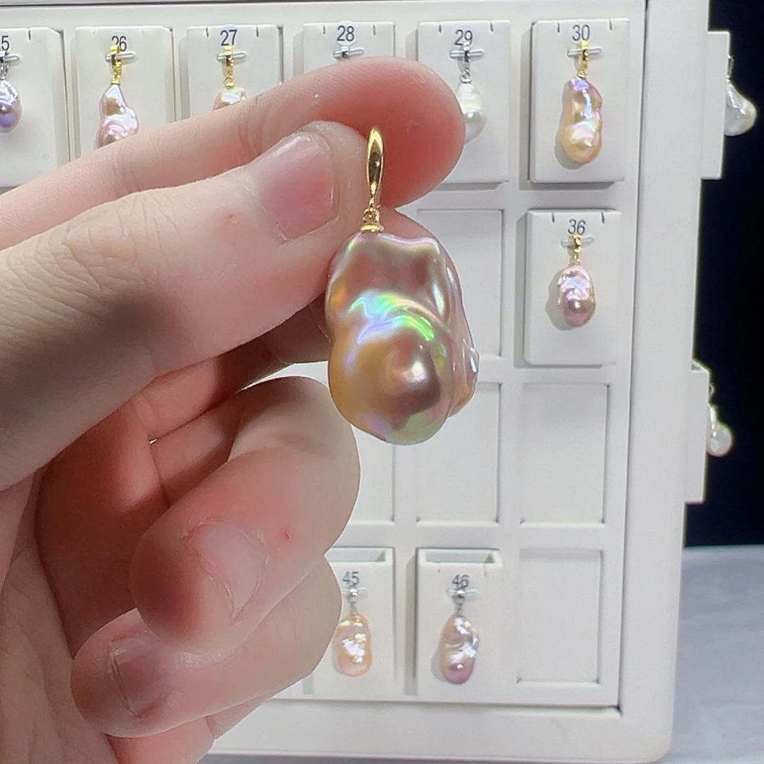 淡水珍珠吊坠(不含链)未镶嵌