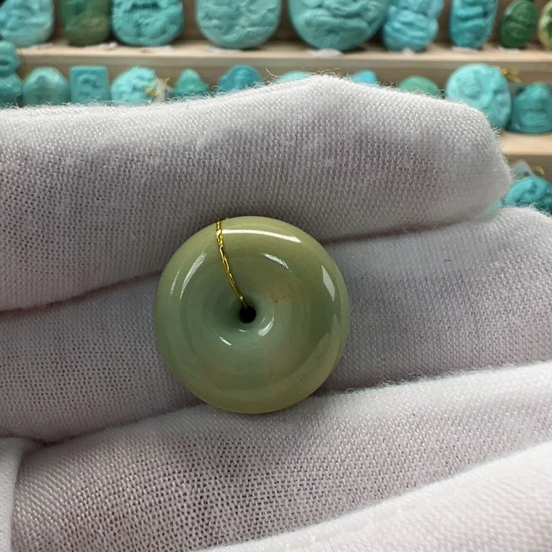 未镶嵌绿松石平安扣18.3x9.6mm