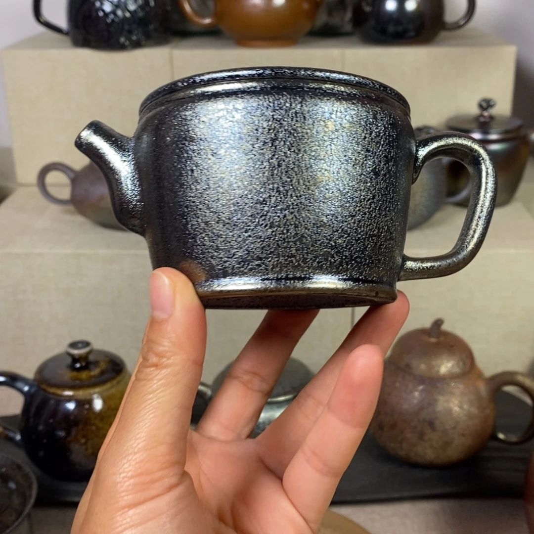 建水紫陶柴烧茶壶