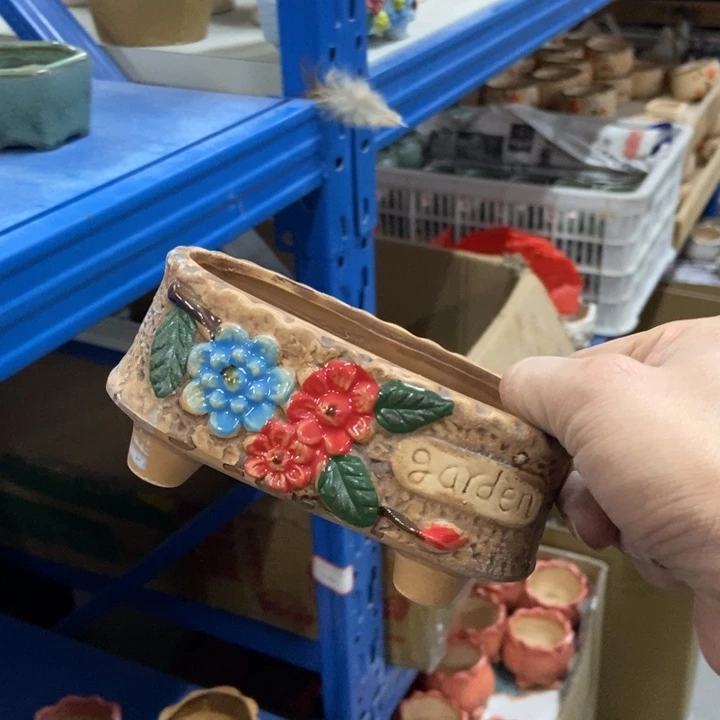 陶瓷花盆单场满9.9发13*6*6