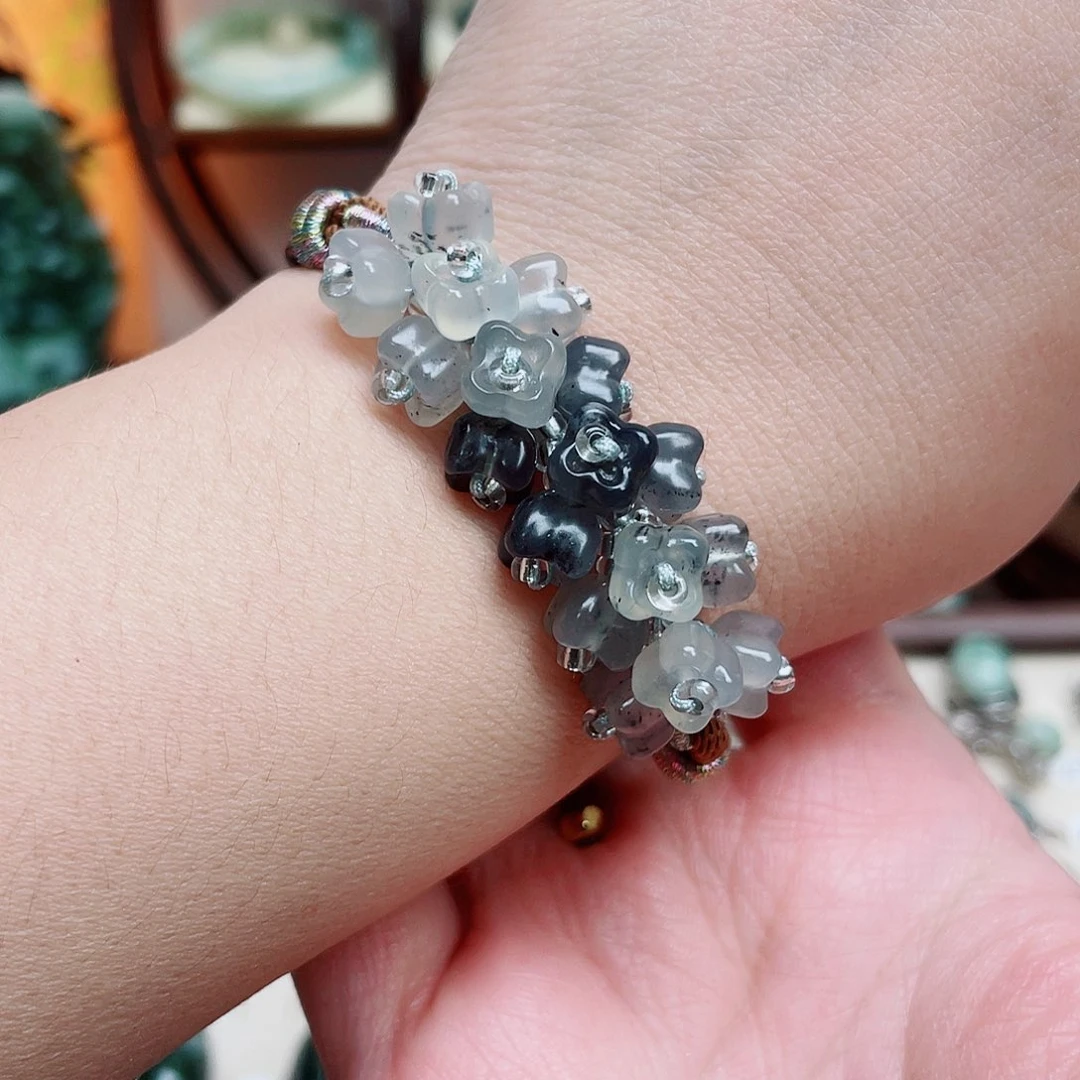 蛇纹石玉未镶嵌手链