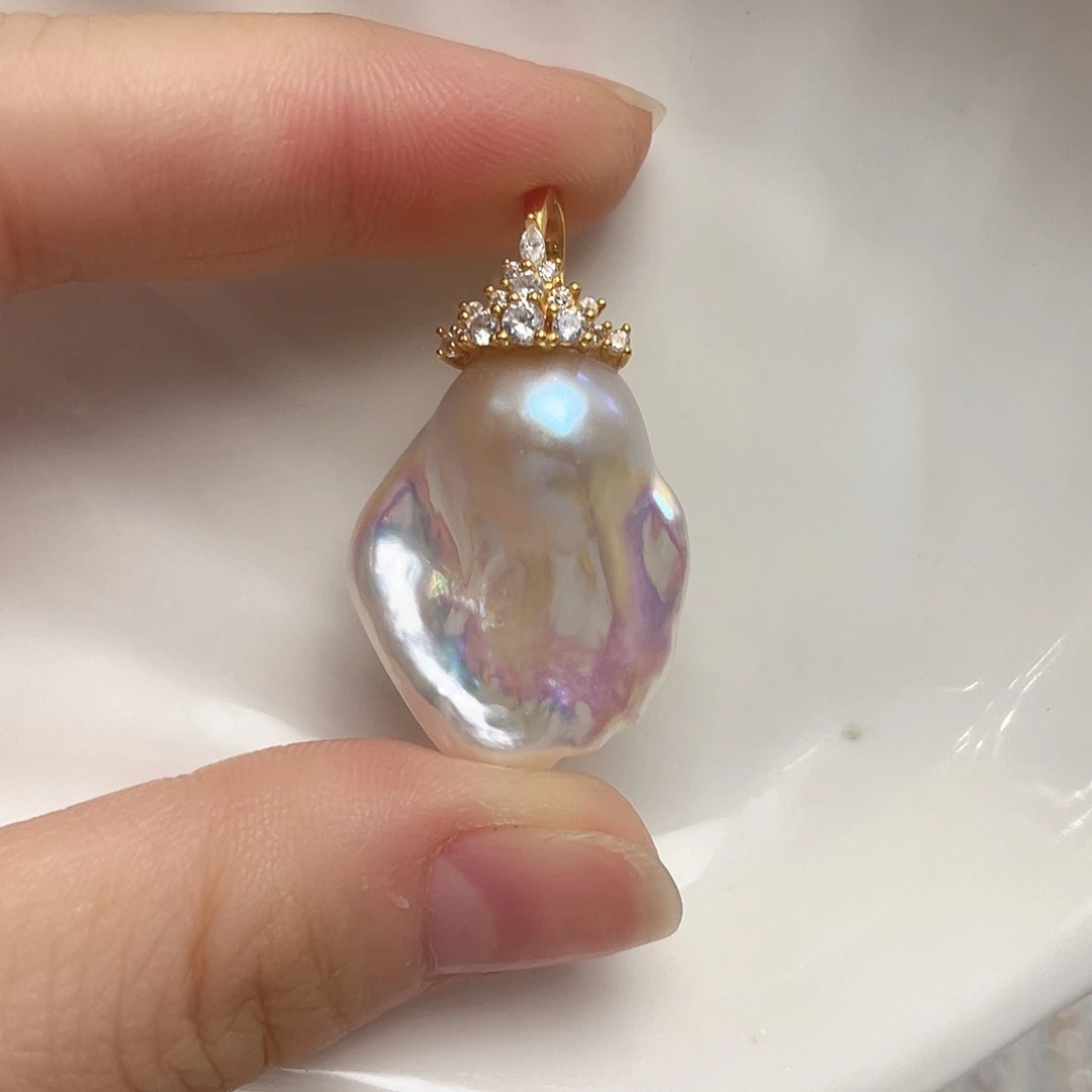 এ****未镶嵌淡水珍珠天然淡水珍珠巴洛克
