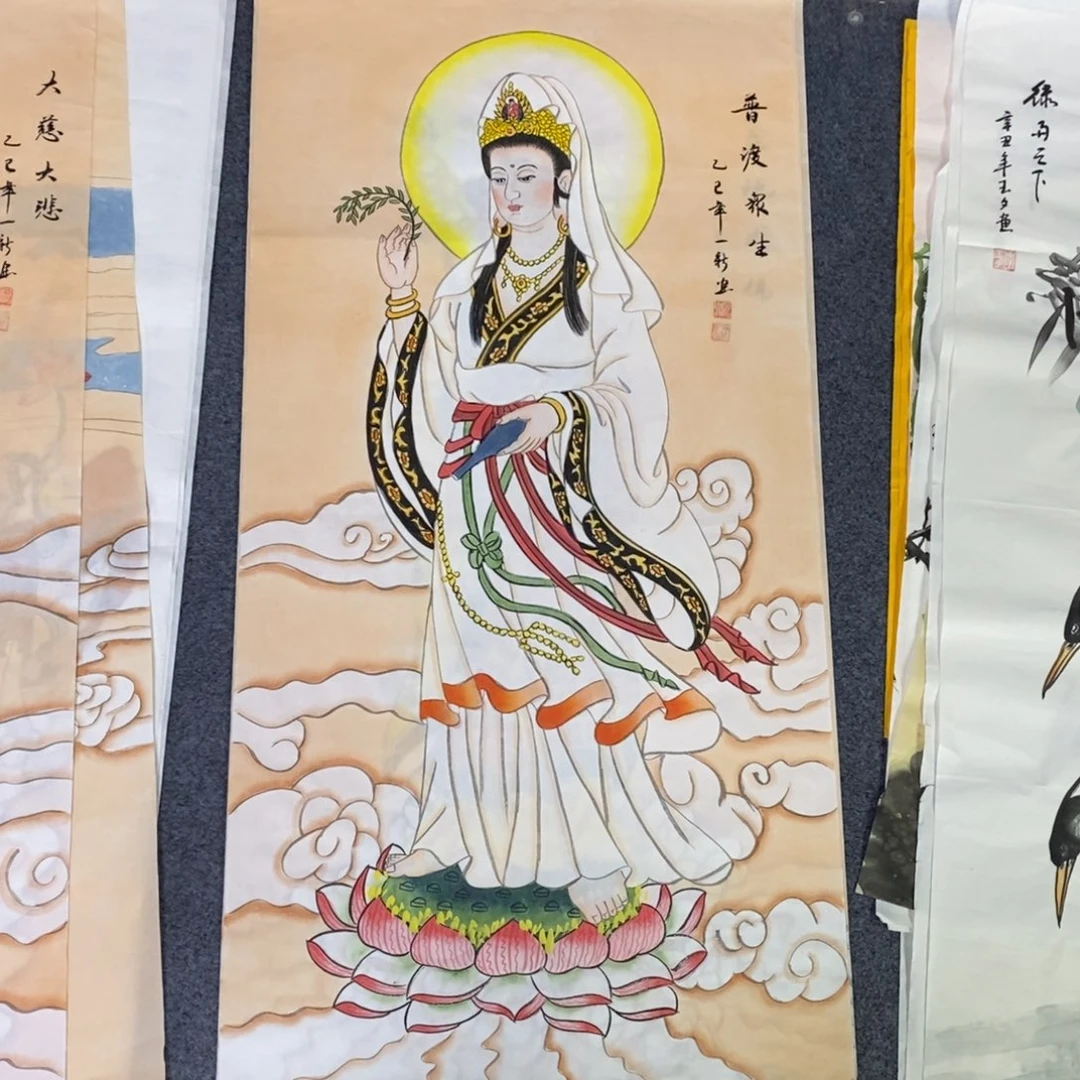 国画尺寸100✖️50三尺精品手绘画