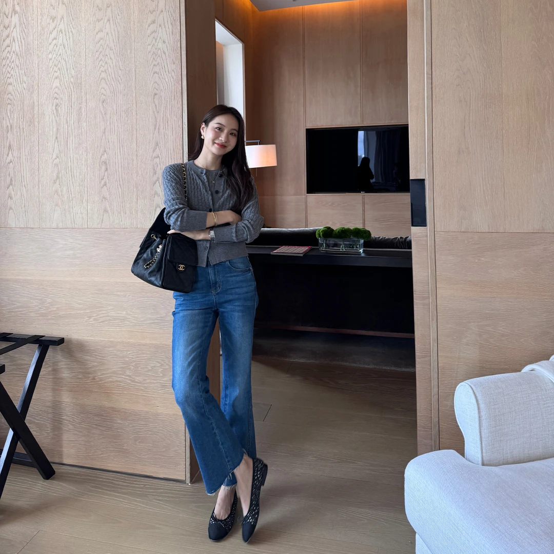 KEEP KAPU靠谱【全员自留】直角肩100羊毛绞花针织两件套KP253176