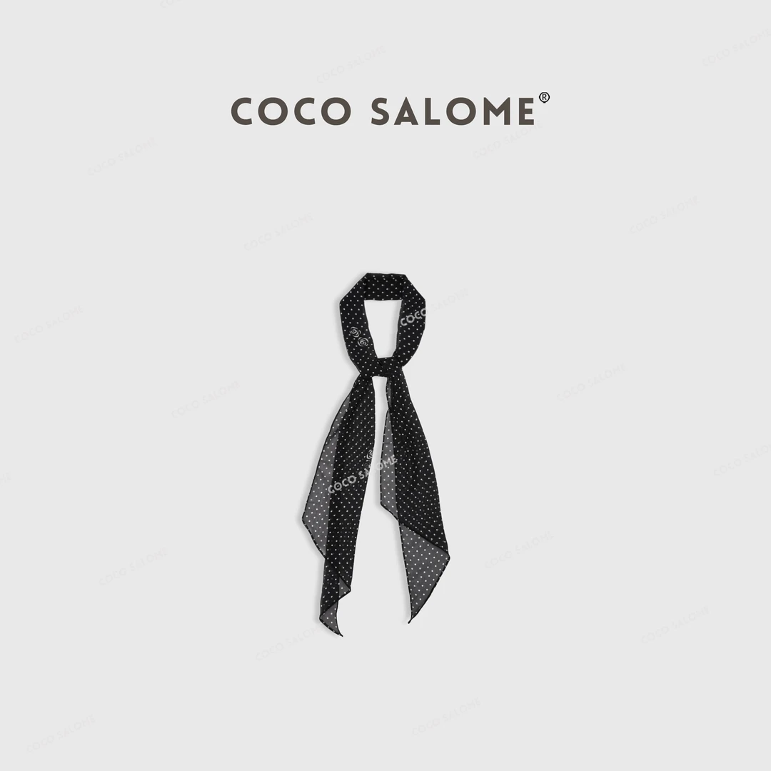 COCO SALOME【波点丝巾】经典百搭气质丝巾