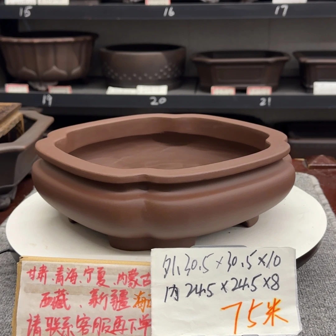 盆友居紫砂花盆直播间