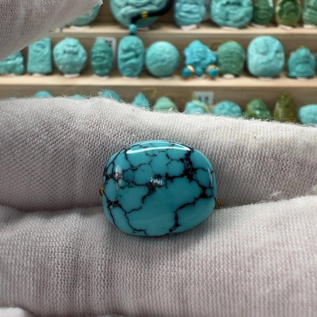 未镶嵌绿松石随形13.5mm