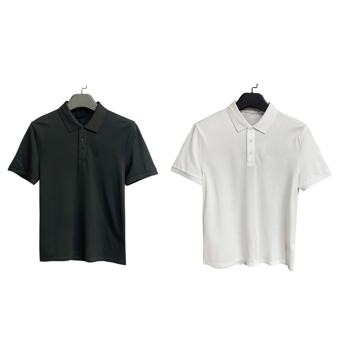 D-费高奢纯色净版丝光棉+莱赛尔翻领短袖POLO衫SS188