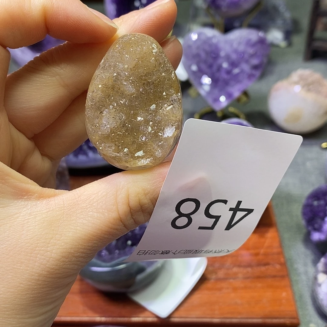 未镶嵌紫晶珠宝半成品