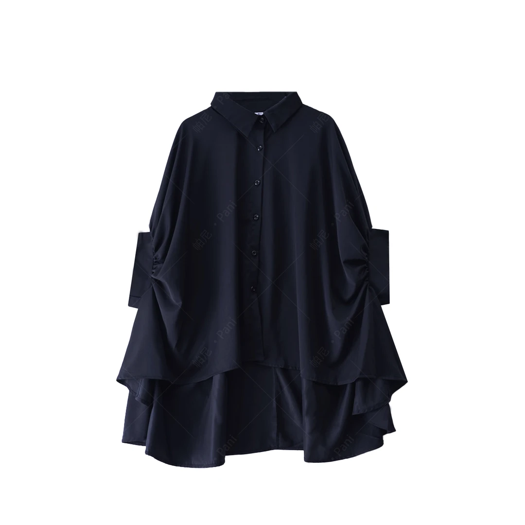 【PANI大码273-278-411】洋气百搭显瘦设计款内搭衬衫春夏款