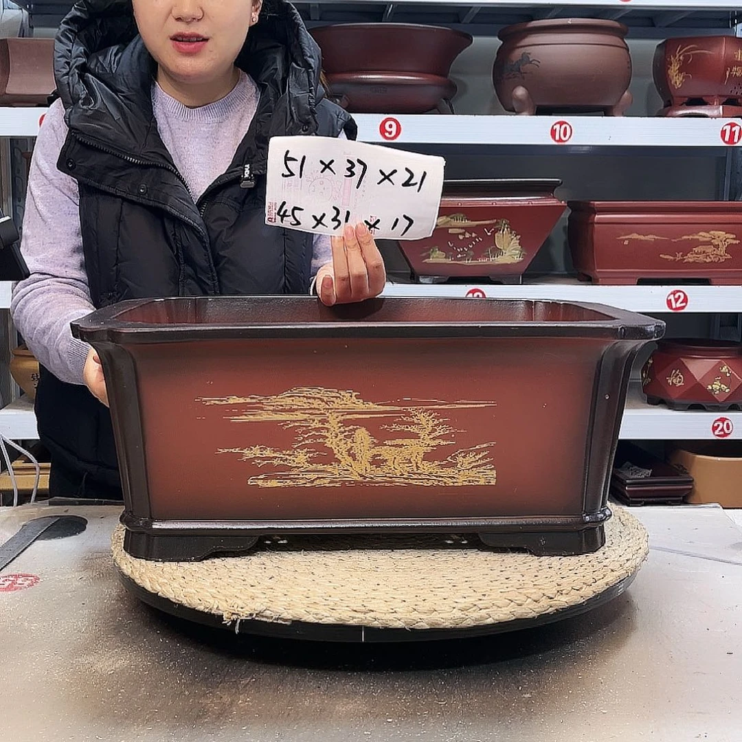 紫砂花盆紫砂花盆
