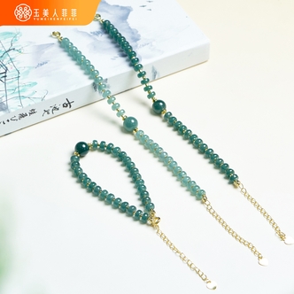 玉美人菲菲&翡翠手链算盘珠手链预约5mm+&多样性发一
