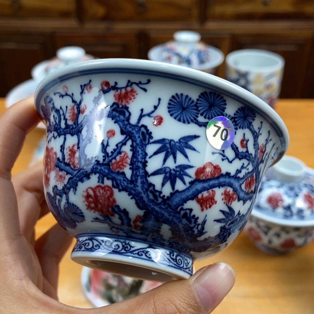 手绘现代茶具非古董