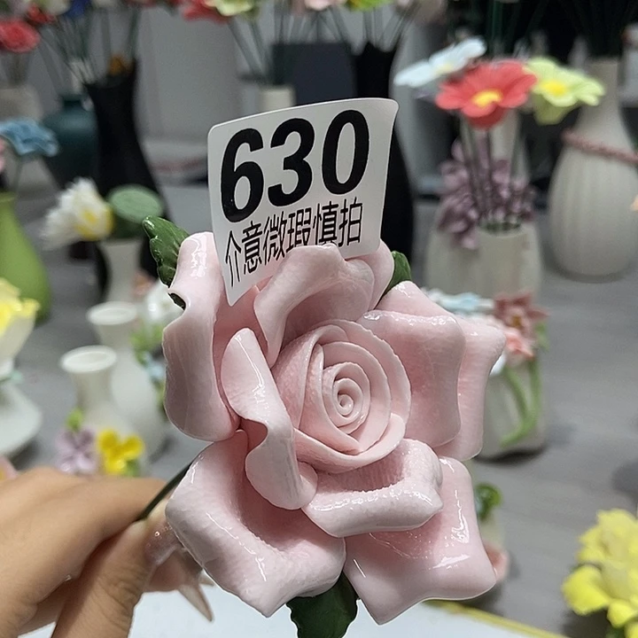 陶瓷纯手工捏花设计