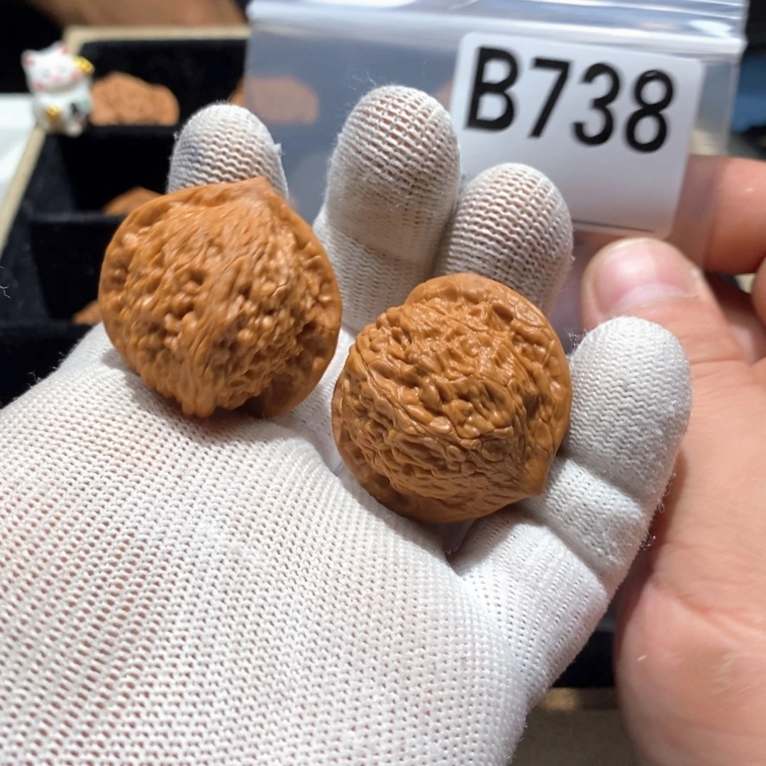 文玩核桃把件B738七步沟36（全）非定向