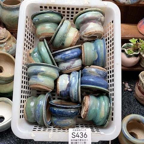 紫砂花盆436微瑕品口径奶瓶5左右