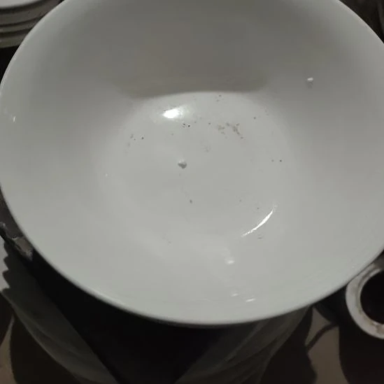 瓷发三个斗笠碗口径20