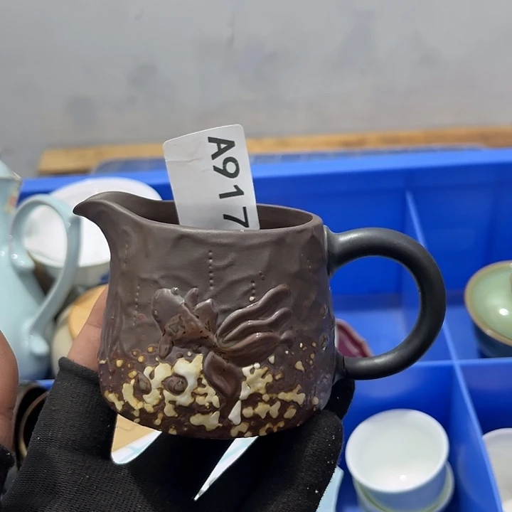 济***主瓷片茶摆件工艺品摆件666
