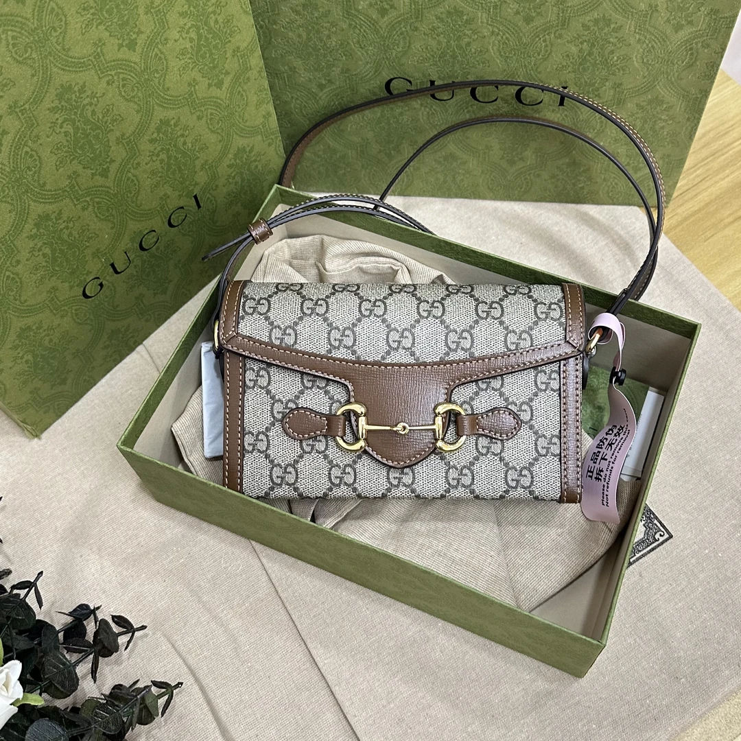 99新 GUCCI/古驰 壹所奢品/古驰Horsebit1955系列盒子包