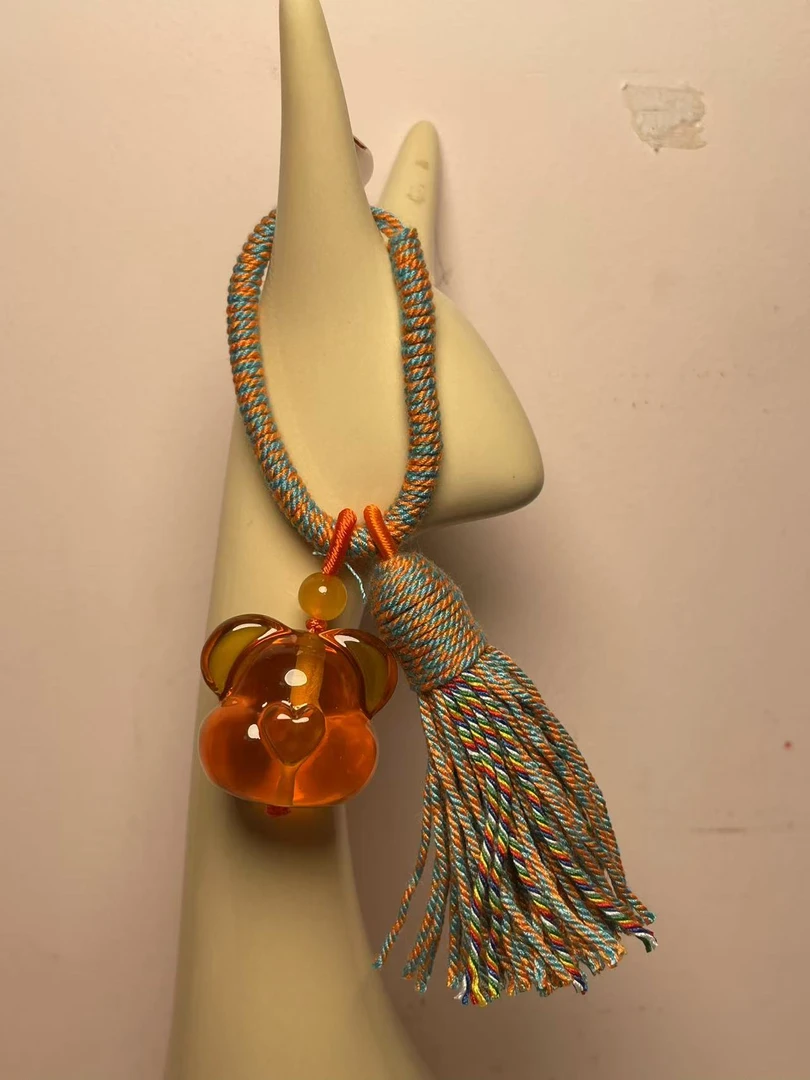 小熊头钥匙扣包挂2.5cm