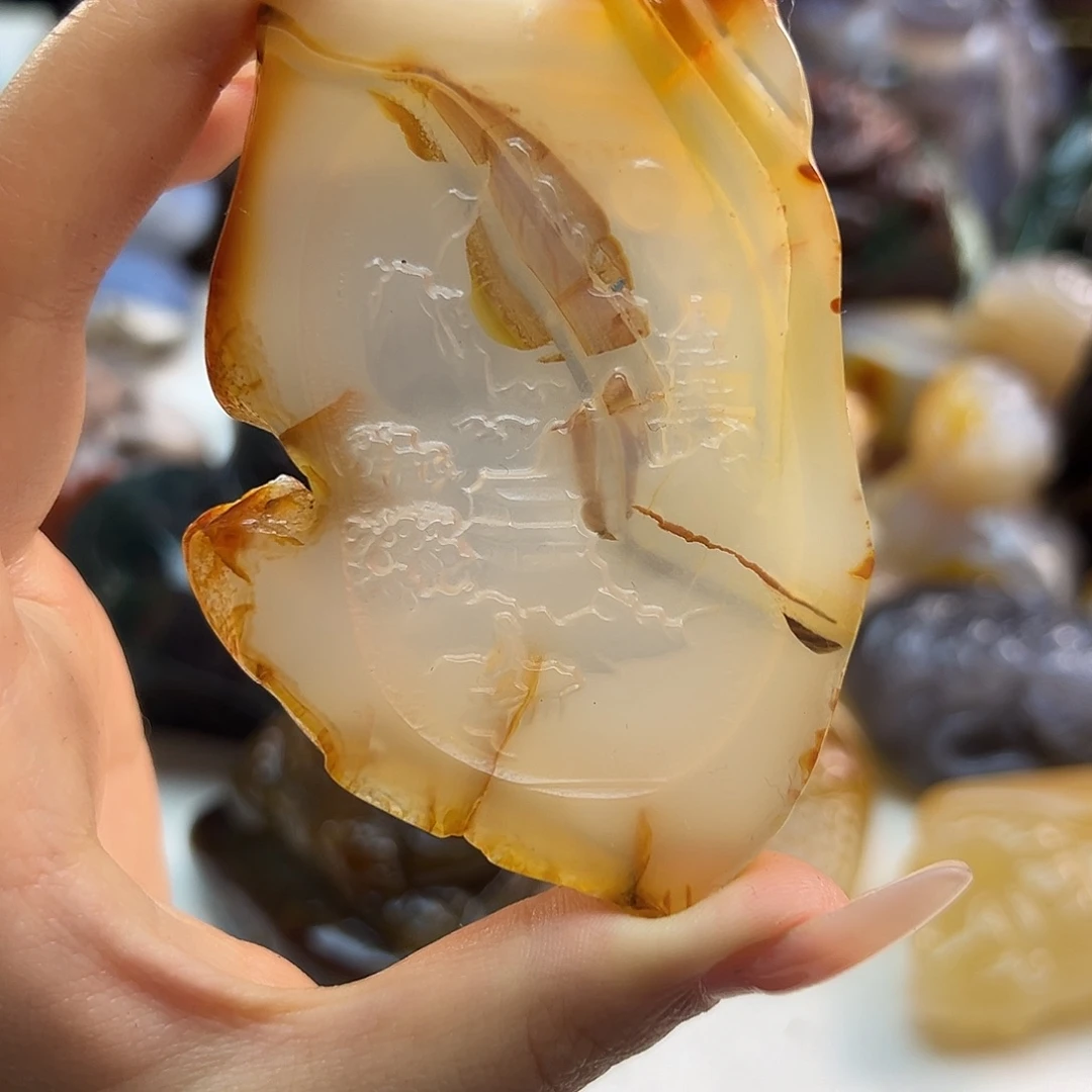 玛瑙/玉髓合金颈饰