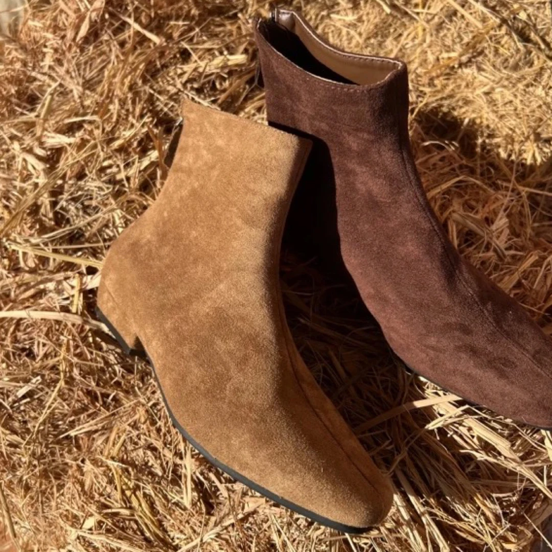 9788时装靴单靴复古粗跟欧若智性风城市风沙丘废土风