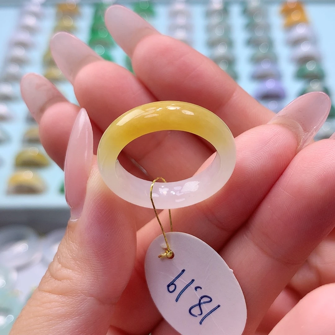 未镶嵌戒指翡翠✨***呜18圈