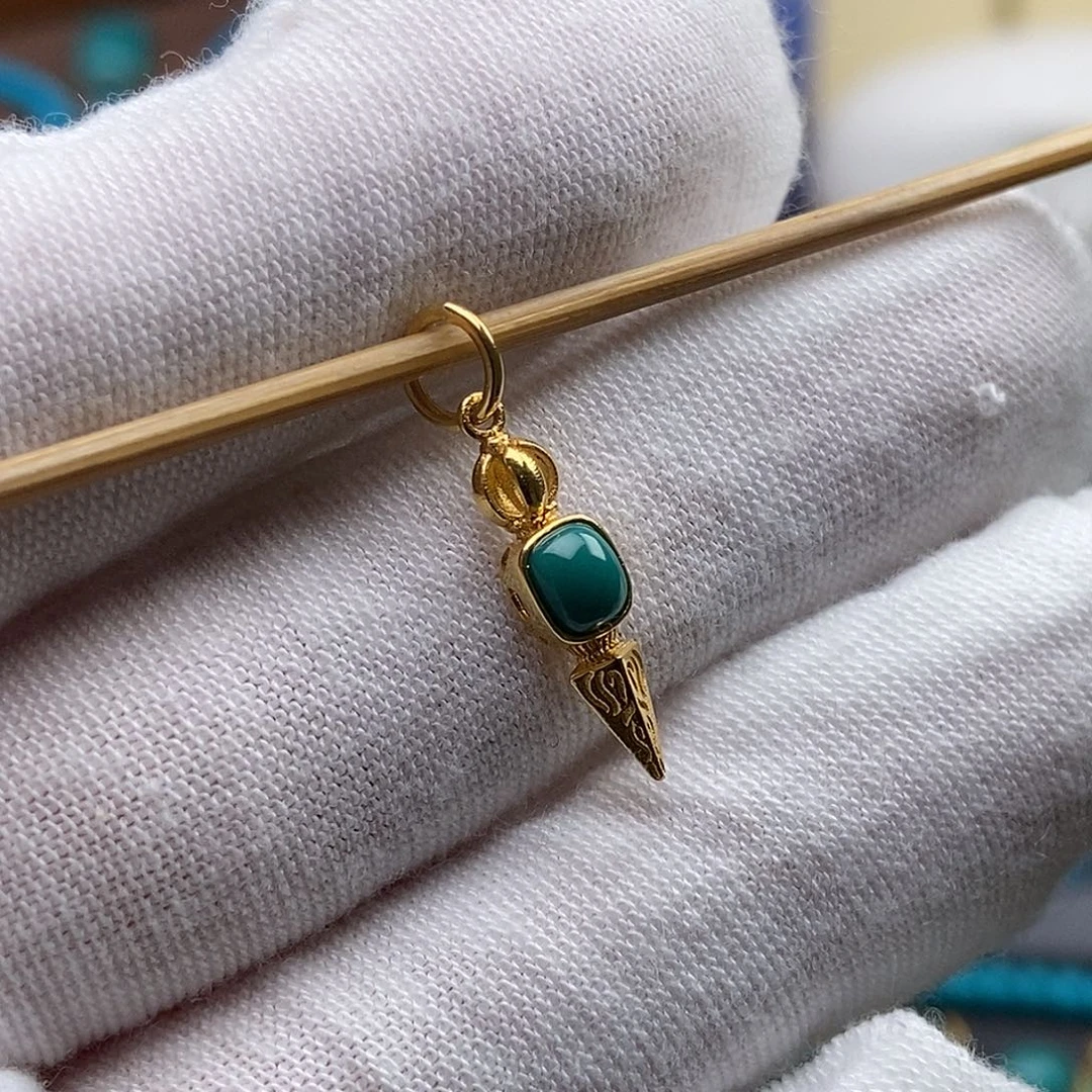 绿松石18K金镶嵌绿松石配饰