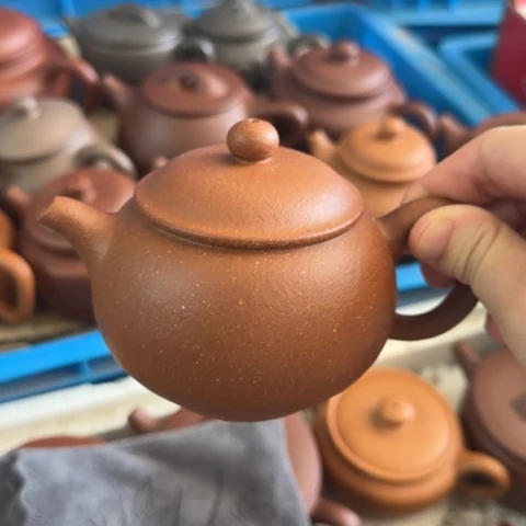 茶壶紫砂金降坡泥200cc