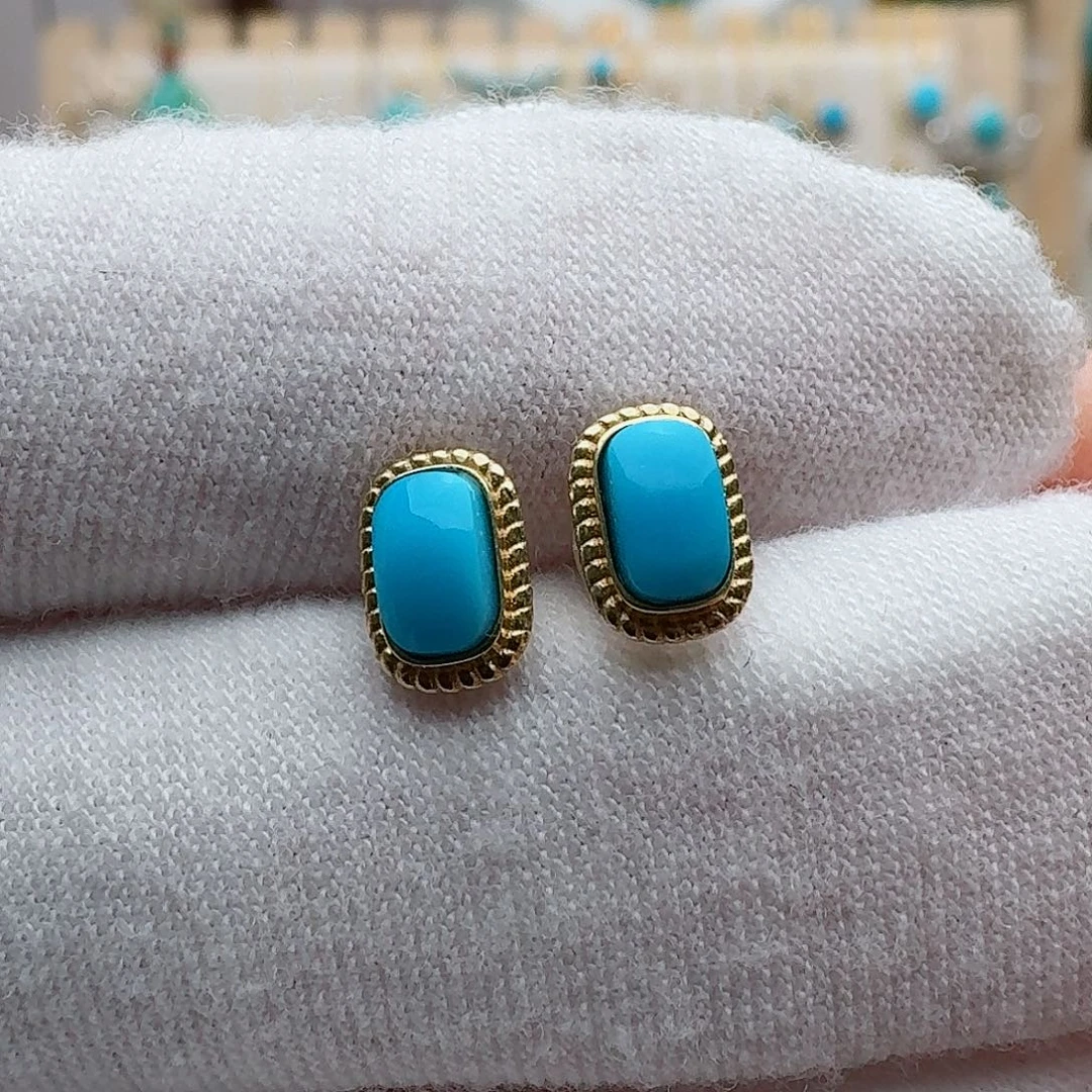 绿松石配饰18K金镶嵌