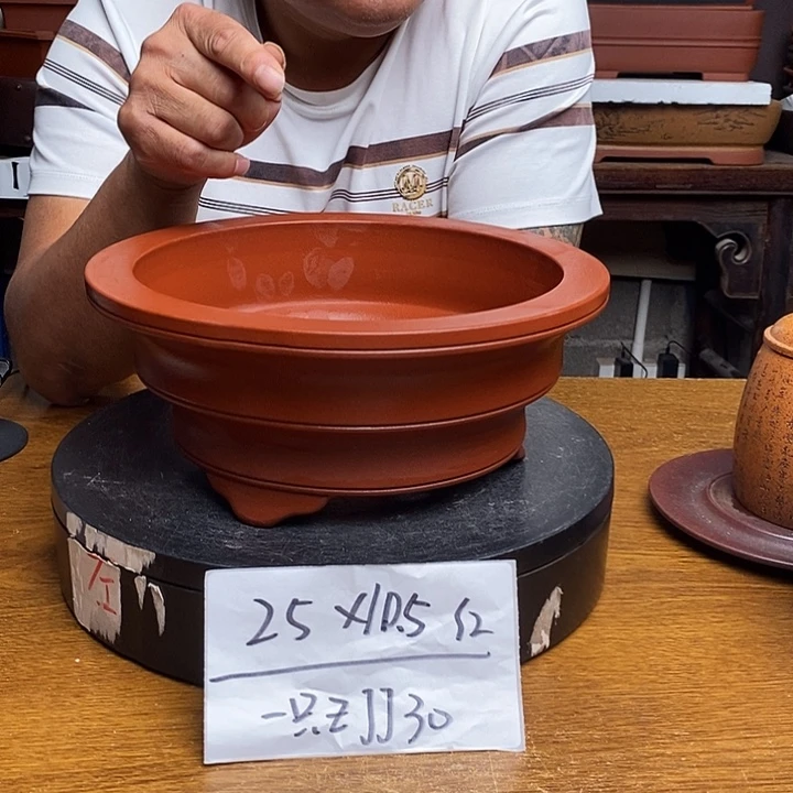 紫砂花盆货号一只ZJJ30