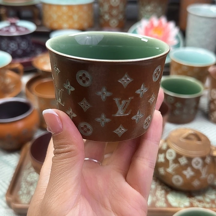秋***水龙泉青瓷手工制作工艺青瓷主人杯