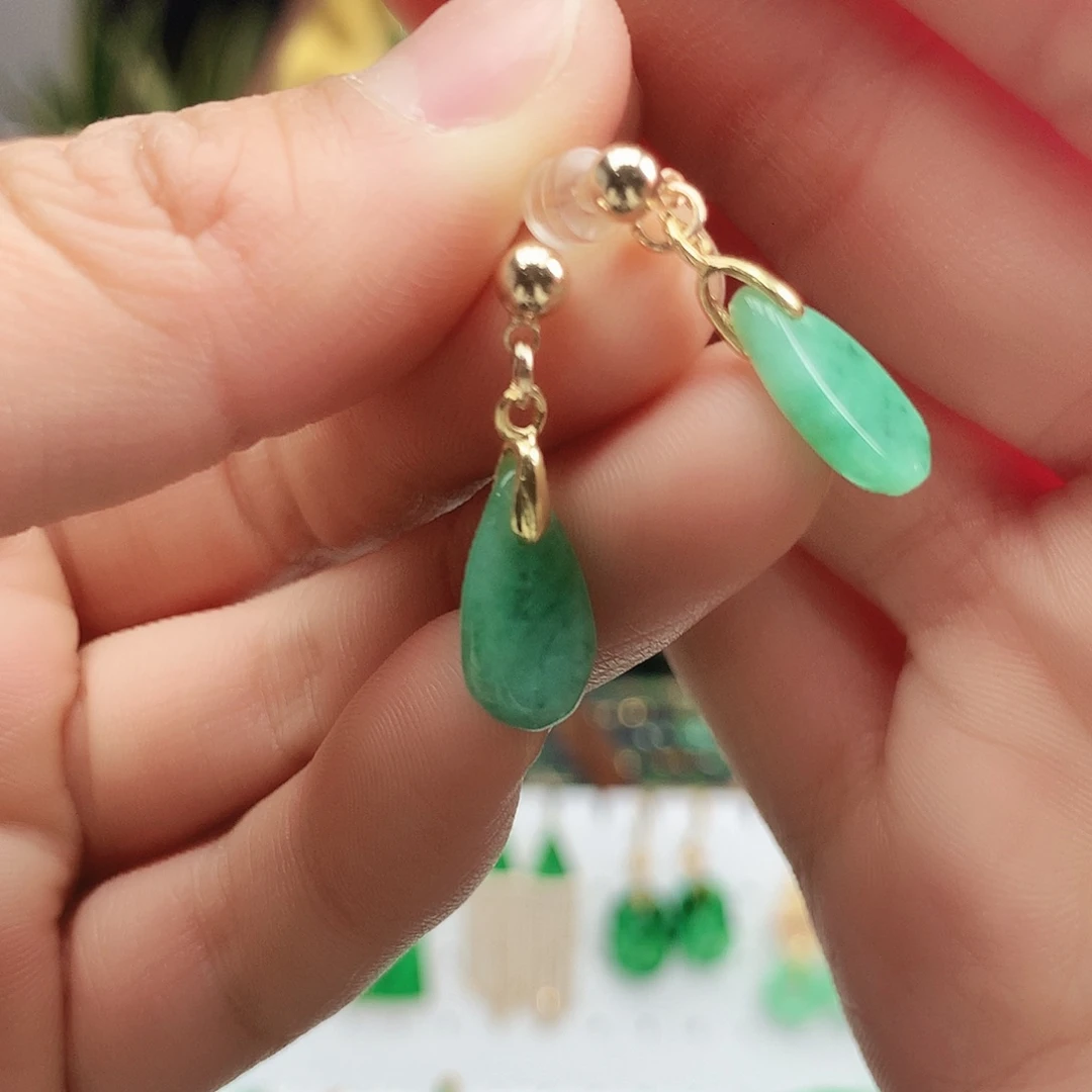 翡翠耳饰未镶嵌耳饰