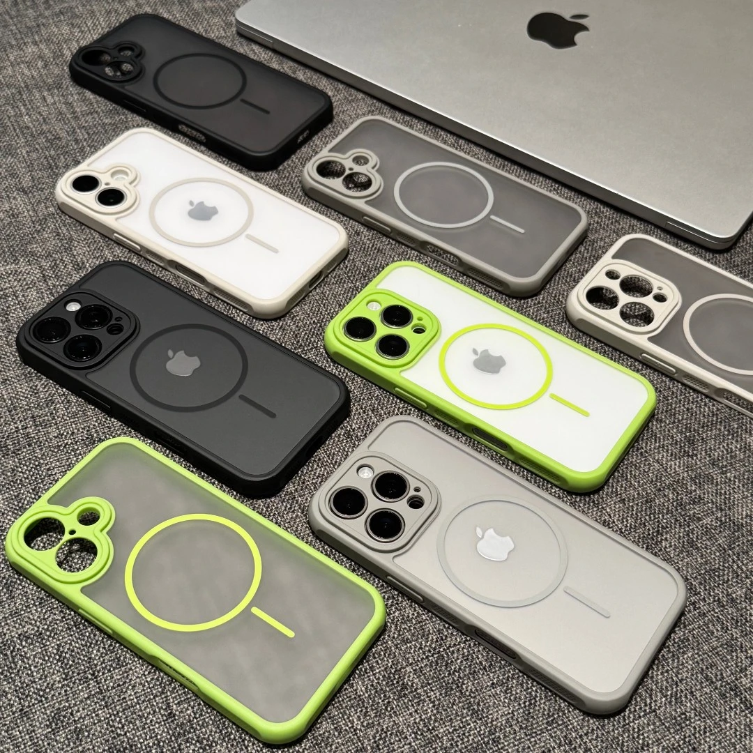 闪度侠新款磨砂细圈磁吸适用iPhone17promax手机壳苹果16简约15套