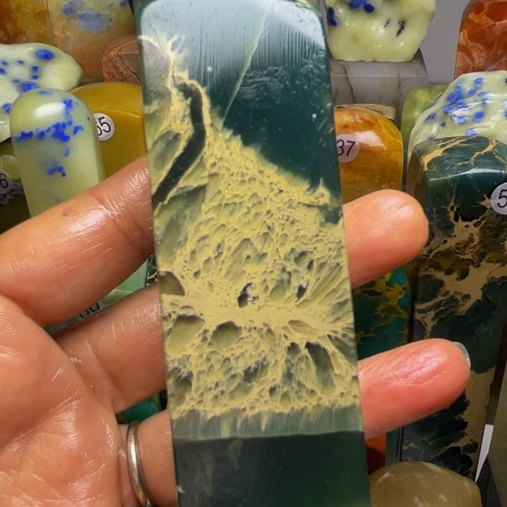 好***生青田石印石云南绿