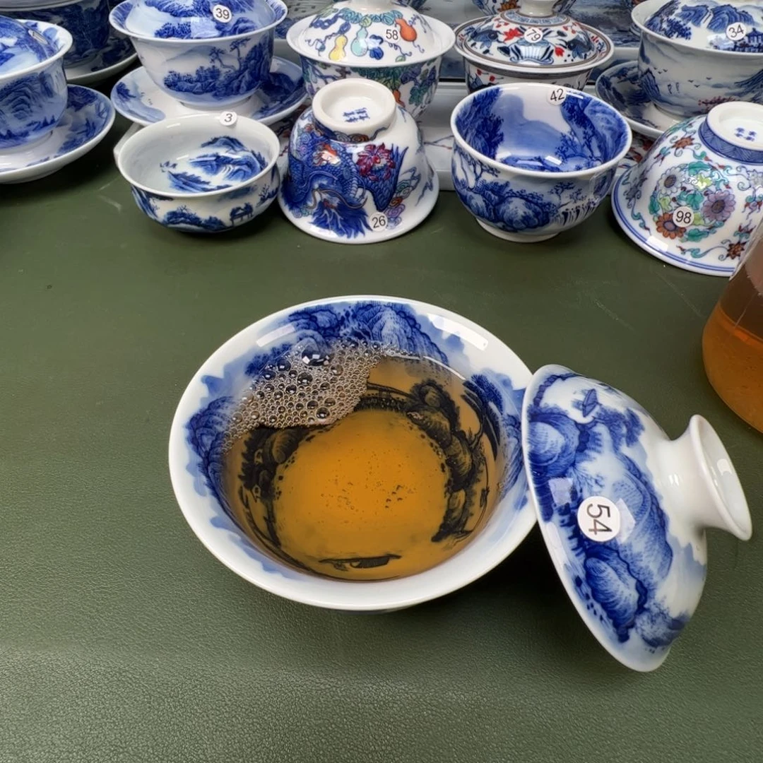 陶瓷景德镇纯手工纯手绘茶具木木