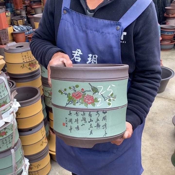 紫砂花盆紫砂花盆